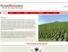 Tablet Screenshot of germanwineestates.com